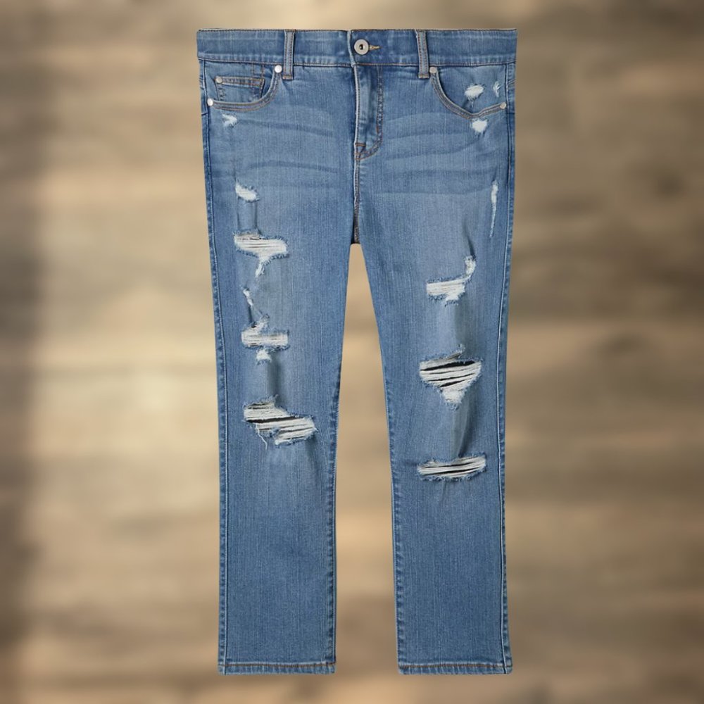 CROP BOMBSHELL SKINNY JEAN - PREMIUM STRETCH ECO MEDIUM WASH
